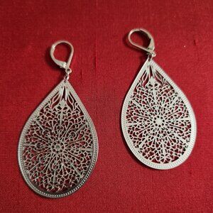 Laser Cut Metal Earrings